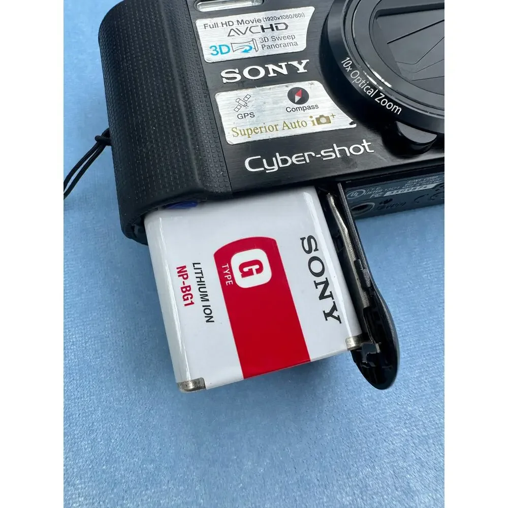 Sony Cyber-shot DSC-HX7V 16.2MP Digital Camera Black 10x Zoom w/ Battery